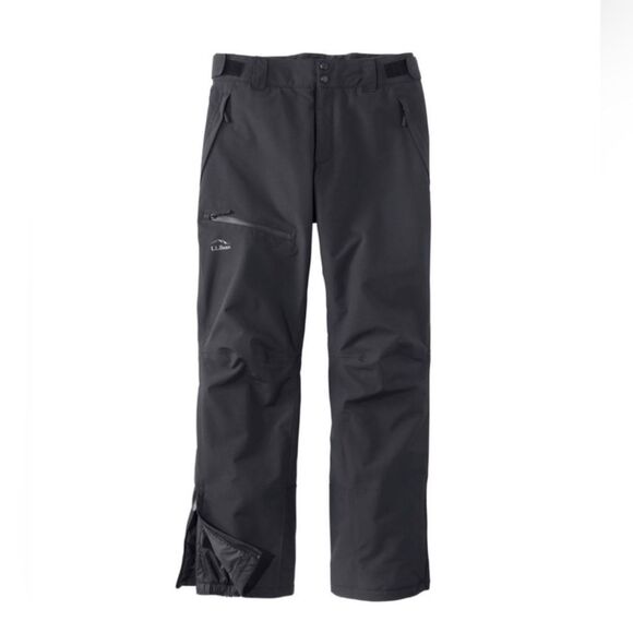 L.L.Bean Black Wildcat Waterproof Insulated Ski Snow Pants - Picture 1 of 14